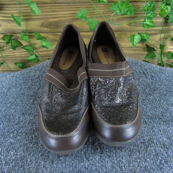 White Mountain Women's Clog Brown Synthetic Sz 7.5 Medium Gently Used 2025 - Picture 2 of 6
